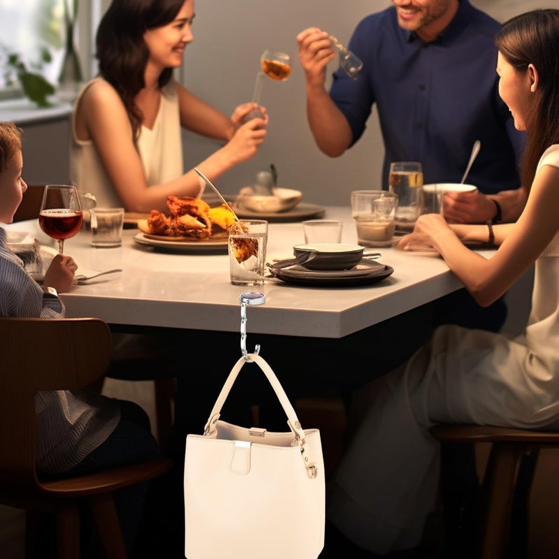 BEAVOING Purse Hook Set - Foldable Purse Hanger for Table, Singer Style - Image 4